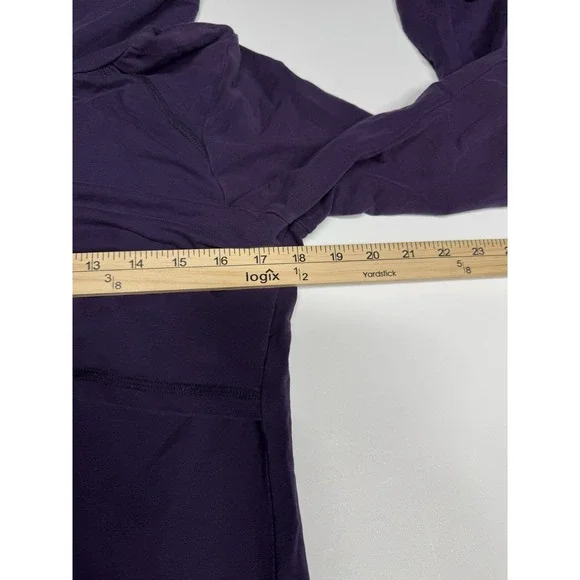 2 Latched Mama Purple Cowl Neck And Hooded Gray Sweatshirt size Large - Picture 13 of 15